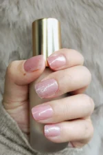 Kısa Takma Tırnak Seti Pembe Çiçek Desenli Küt Takma Tırnak R774 - Görsel 8