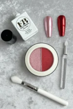 Krom Tozu 2 Renk Nail Art Ayna Tozu İnci Tozu Kullanımı Kolay 7-1 - Görsel 5