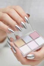 Krom Tozu 6 Renk Nail Art Ayna Tozu İnci Tozu Kullanımı Kolay 06 - Görsel 2