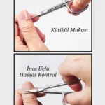 Manikür Et Makası - Profesyonel Kütikül Makası - Hassas Manikür ve Tırnak Bakımı İçin