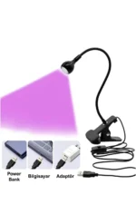 Masa Sabitlemeli Poly Jel Üst Form Tırnak Kurutucu 3W Uv Led Lamba - Görsel 5