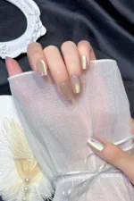 Kedi Gözü Aura 10 Adet Takma Tırnak Seti T017 - Görsel 4