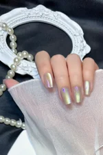 Kedi Gözü Aura 10 Adet Takma Tırnak Seti T017 - Görsel 5