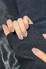 Kedi Gözü Kısa Küt Kahverengi 10 Adet Takma Tırnak Seti T020 - Görsel 10