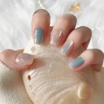 Kedi Gözü Kısa Küt Tırnak 10 Adet Takma Tırnak Seti T006