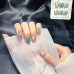 Kedi Gözü Kısa Tırnak 10 Adet Takma Tırnak Seti T026