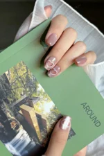 Kısa Takma Tırnak Kedi Gözü Kalp 10 Adet T005 - Görsel 8