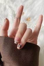 Ombre Elmas Taşlı 10 Adet Takma Tırnak Seti T087 - Görsel 3