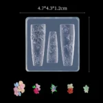 Nail Art Charm Silikon Kalıp Nail Art Desen Kalıbı, Charm Tırnak Süsleme 3D Silikon Kalıp 1