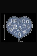 Nail Art Charm Silikon Kalıp Nail Art Desen Kalıbı, Charm Tırnak Süsleme 3D Silikon Kalıp 22 - Görsel 3