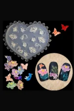 Nail Art Charm Silikon Kalıp Nail Art Desen Kalıbı, Charm Tırnak Süsleme 3D Silikon Kalıp 25