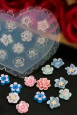 Nail Art Charm Silikon Kalıp Nail Art Desen Kalıbı, Charm Tırnak Süsleme 3D Silikon Kalıp 27 - Görsel 2