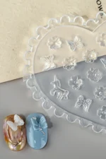 Nail Art Charm Silikon Kalıp Nail Art Desen Kalıbı, Charm Tırnak Süsleme 3D Silikon Kalıp 28 - Görsel 4