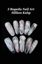 Nail Art Charm Silikon Kalıp Nail Art Desen Kalıbı, Charm Tırnak Süsleme 3D Silikon Kalıp 36 - Görsel 2