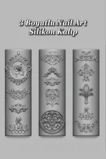 Nail Art Charm Silikon Kalıp Nail Art Desen Kalıbı, Charm Tırnak Süsleme 3D Silikon Kalıp 36 - Görsel 5