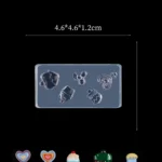 Nail Art Charm Silikon Kalıp Nail Art Desen Kalıbı, Charm Tırnak Süsleme 3D Silikon Kalıp 7