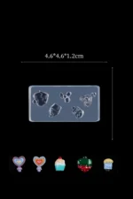 Nail Art Charm Silikon Kalıp Nail Art Desen Kalıbı, Charm Tırnak Süsleme 3D Silikon Kalıp 7