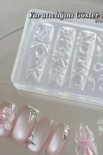 Nail Art Silikon Kalıp 3D Nail Art Desen Kalıbı, Tırnak Süsleme Desen Charm Tırnak Çarm 38 - Görsel 4