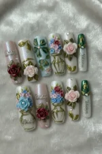 Nail Art Silikon Kalıp 3D Nail Art Desen Kalıbı, Tırnak Süsleme Desen Charm Tırnak Çarm 39 - Görsel 3