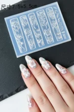 Nail Art Silikon Kalıp 3D Nail Art Desen Kalıbı, Tırnak Süsleme Desen Charm Tırnak Çarm 41 - Görsel 3