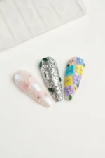 Nail Art Silikon Kalıp 3D Nail Art Desen Kalıbı, Tırnak Süsleme Desen Charm Tırnak Çarm 46 - Görsel 4