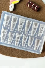 Nail Art Silikon Kalıp 3D Nail Art Desen Kalıbı, Tırnak Süsleme Desen Charm Tırnak Çarm 47