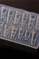 Nail Art Silikon Kalıp 3D Nail Art Desen Kalıbı, Tırnak Süsleme Desen Charm Tırnak Çarm 47 - Görsel 2