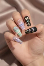 Nail Art Silikon Kalıp 3D Nail Art Desen Kalıbı, Tırnak Süsleme Desen Charm Tırnak Çarm 47 - Görsel 4