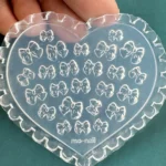 Nail Art Silikon Kalıp 3D Nail Art Desen Kalıbı, Tırnak Süsleme Desen Charm Tırnak Çarm 48