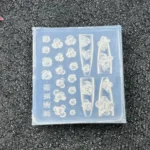 Nail Art Silikon Kalıp 3D Nail Art Desen Kalıbı, Tırnak Süsleme Desen Charm Tırnak Çarm 49