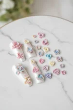 Nail Art Silikon Kalıp 3D Nail Art Desen Kalıbı, Tırnak Süsleme Desen Charm Tırnak Çarm 49 - Görsel 8