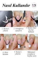 Nail Art Sticker Kendinden Yapışkanlı, Tırnak Süsleme, Tırnak Dövmesi Stikır 1 - Görsel 7