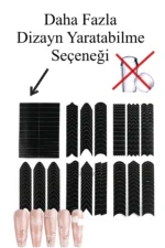 Nail Art Sticker Kendinden Yapışkanlı, Tırnak Süsleme, Tırnak Dövmesi Stikır 1 - Görsel 9