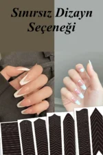 Nail Art Sticker Kendinden Yapışkanlı, Tırnak Süsleme, Tırnak Dövmesi Stikır 10 - Görsel 10