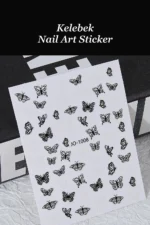 Nail Art Sticker Kendinden Yapışkanlı, Tırnak Süsleme, Tırnak Dövmesi Stikır 1008 - Görsel 4