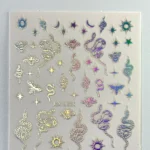 Nail Art Sticker Kendinden Yapışkanlı, Tırnak Süsleme, Tırnak Dövmesi Stikır 1093