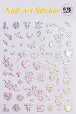 Nail Art Sticker Kendinden Yapışkanlı, Tırnak Süsleme, Tırnak Dövmesi Stikır 1097