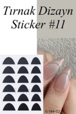 Nail Art Sticker Kendinden Yapışkanlı, Tırnak Süsleme, Tırnak Dövmesi Stikır 11 - Görsel 2