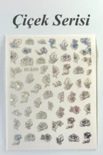 Nail Art Sticker Kendinden Yapışkanlı, Tırnak Süsleme, Tırnak Dövmesi Stikır 1144