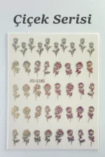 Nail Art Sticker Kendinden Yapışkanlı, Tırnak Süsleme, Tırnak Dövmesi Stikır 1145 - Görsel 2