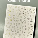 Nail Art Sticker Kendinden Yapışkanlı, Tırnak Süsleme, Tırnak Dövmesi Stikır 1168A