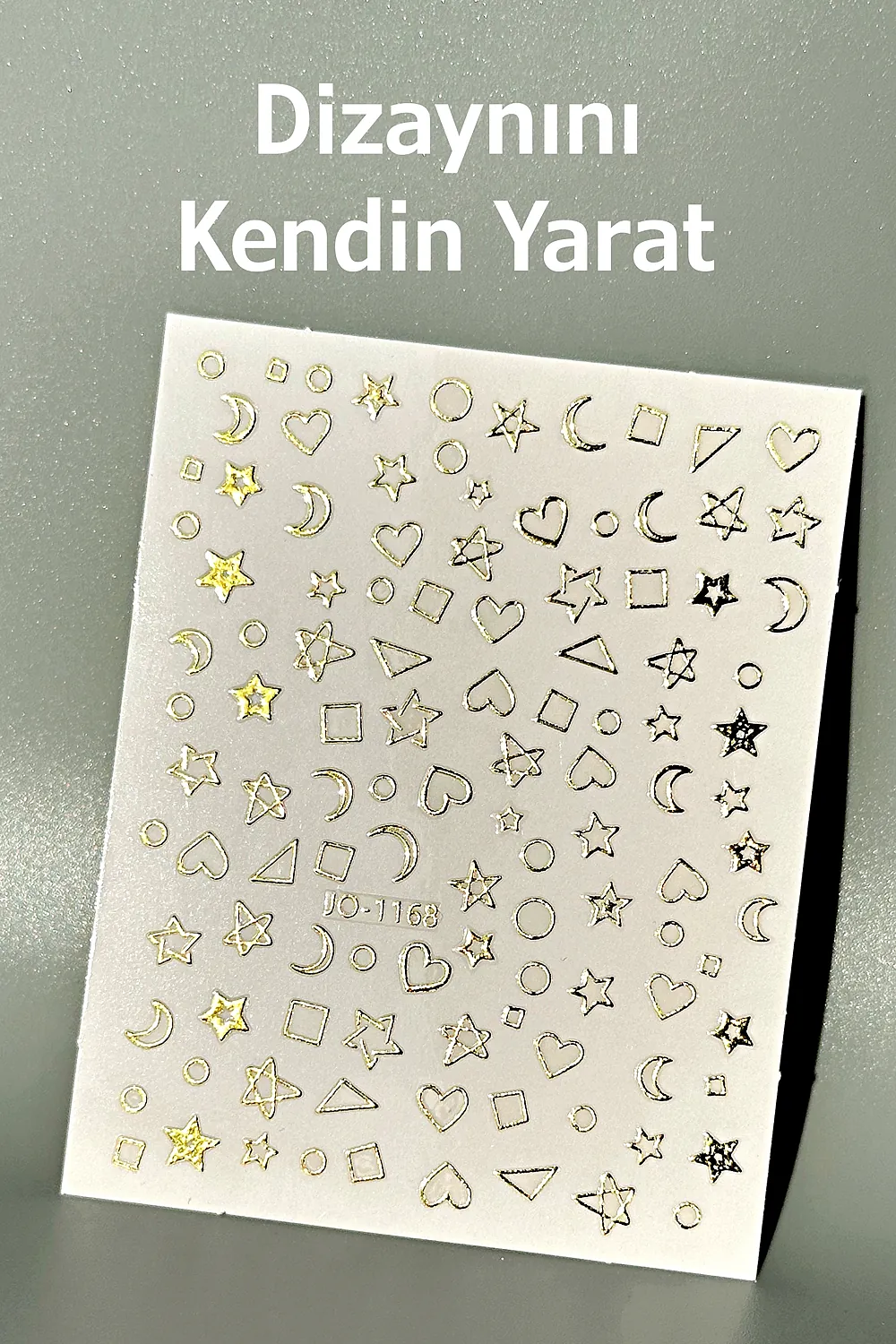 nail-art-sticker-kendinden-yapiskanli-tirnak-susleme-tirnak-dovmesi-stikir-1168a-1 Nail Art Sticker Kendinden Yapışkanlı, Tırnak Süsleme, Tırnak Dövmesi Stikır 1168A - Görsel 1