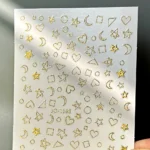 Nail Art Sticker Kendinden Yapışkanlı, Tırnak Süsleme, Tırnak Dövmesi Stikır 1168AH