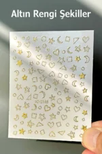 Nail Art Sticker Kendinden Yapışkanlı, Tırnak Süsleme, Tırnak Dövmesi Stikır 1168AH
