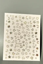 Nail Art Sticker Kendinden Yapışkanlı, Tırnak Süsleme, Tırnak Dövmesi Stikır 1168AH - Görsel 2