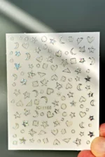 Nail Art Sticker Kendinden Yapışkanlı, Tırnak Süsleme, Tırnak Dövmesi Stikır 1168GH - Görsel 2