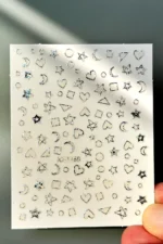 Nail Art Sticker Kendinden Yapışkanlı, Tırnak Süsleme, Tırnak Dövmesi Stikır 1168GH - Görsel 3