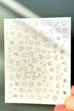 Nail Art Sticker Kendinden Yapışkanlı, Tırnak Süsleme, Tırnak Dövmesi Stikır 1168GH - Görsel 4