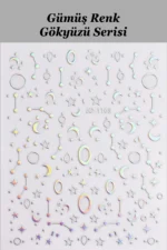 Nail Art Sticker Kendinden Yapışkanlı, Tırnak Süsleme, Tırnak Dövmesi Stikır 1169