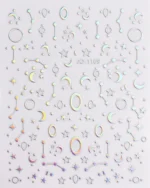 Nail Art Sticker Kendinden Yapışkanlı, Tırnak Süsleme, Tırnak Dövmesi Stikır 1169 - Görsel 2